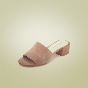 Jeffrey Campbell Beaton Mules in Taupe